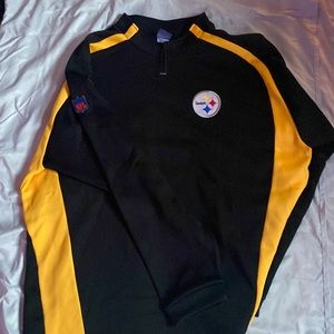Pittsburgh Steeler pull over.  Wind proof size XL
